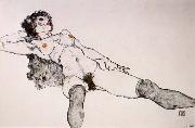 Egon Schiele Recumbent Female Nude with Legs Apart Germany oil painting artist